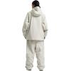 GSOU SNOW Ski Jacket Men Snowboard Coat Baggy Snow Suit Outfits Waterproof Insulated for Women Winter Sport(Beige-2)