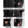 GSOU SNOW Ski Jacket Men Snowboard Coat Baggy Snow Suit Outfits Waterproof Insulated for Women Winter Sport(Black-2)