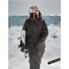 GSOU SNOW Ski Jacket Men Snowboard Coat Baggy Snow Suit Outfits Waterproof Insulated for Women Winter Sport(Deep Coffee-2)