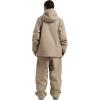 GSOU SNOW Ski Jacket Men Snowboard Coat Baggy Snow Suit Outfits Waterproof Insulated for Women Winter Sport(Khaki-2)