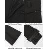 GSOU SNOW Ski Pants Women Snow Pants Slim Waterproof Insulated Windproof Winter Sports Warm With a Waistband(Black)