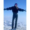 GSOU SNOW Ski Pants Women Snow Pants Slim Waterproof Insulated Windproof Winter Sports Warm With a Waistband(Black Coffee)