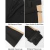 GSOU SNOW Ski Pants Women Snow Pants Slim Waterproof Insulated Windproof Winter Sports Warm With a Waistband(Black Coffee)
