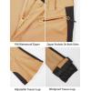 GSOU SNOW Ski Pants Women Snow Pants Slim Waterproof Insulated Windproof Winter Sports Warm With a Waistband(Coffee)