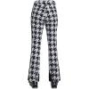 GSOU SNOW Ski Pants Women Snow Pants Slim Waterproof Insulated Windproof Winter Sports Warm With a Waistband(Grid)
