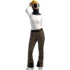 GSOU SNOW Ski Pants Women Snow Pants Slim Waterproof Insulated Windproof Winter Sports Warm With a Waistband(Khaki)