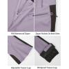 GSOU SNOW Ski Pants Women Snow Pants Slim Waterproof Insulated Windproof Winter Sports Warm With a Waistband(Purple)