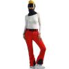 GSOU SNOW Ski Pants Women Snow Pants Slim Waterproof Insulated Windproof Winter Sports Warm With a Waistband(Red)