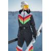 GSOU SNOW Ski Suit Women Snowsuit One Piece Snowboarding Waterproof Windproof Jumpsuit for Outdoor Sports(Black 1)