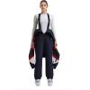 GSOU SNOW Ski Suit Women Snowsuit One Piece Snowboarding Waterproof Windproof Jumpsuit for Outdoor Sports(Navy Blue)