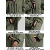 GSOU SNOW Snowboard Jacket Men Baggy Ski Jacket Waterproof Snow Coat Insulated Hooded Clothes for Winter Outdoor(Army Green)