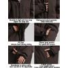 GSOU SNOW Snowboard Jacket Men Baggy Ski Jacket Waterproof Snow Coat Insulated Hooded Clothes for Winter Outdoor(Dark Coffee)