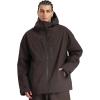 GSOU SNOW Snowboard Jacket Men Baggy Ski Jacket Waterproof Snow Coat Insulated Hooded Clothes for Winter Outdoor(Dark Coffee)