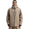 GSOU SNOW Snowboard Jacket Men Baggy Ski Jacket Waterproof Snow Coat Insulated Hooded Clothes for Winter Outdoor(Khaki)