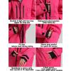 GSOU SNOW Snowboard Jacket Men Baggy Ski Jacket Waterproof Snow Coat Insulated Hooded Clothes for Winter Outdoor(Rose)