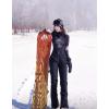 GSOU SNOW Women Ski Bib Pants Snow Overalls Snowboard Waterproof Windproof Insulated Slim Winter Warm High elasticity(Black)