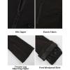 GSOU SNOW Women Ski Bib Pants Snow Overalls Snowboard Waterproof Windproof Insulated Slim Winter Warm High elasticity(Black)