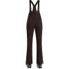 GSOU SNOW Women Ski Bib Pants Snow Overalls Snowboard Waterproof Windproof Insulated Slim Winter Warm High elasticity(Coffee)