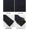 GSOU SNOW Women Ski Bib Pants Snow Overalls Snowboard Waterproof Windproof Insulated Slim Winter Warm High elasticity(Navy Blue)