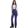 GSOU SNOW Women Ski Bib Pants Snow Overalls Snowboard Waterproof Windproof Insulated Slim Winter Warm High elasticity(Purple 1)