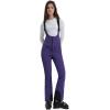 GSOU SNOW Women Ski Bib Pants Snow Overalls Snowboard Waterproof Windproof Insulated Slim Winter Warm High elasticity(Purple 1)