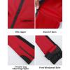 GSOU SNOW Women Ski Bib Pants Snow Overalls Snowboard Waterproof Windproof Insulated Slim Winter Warm High elasticity(Red)