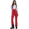 GSOU SNOW Women Ski Bib Pants Snow Overalls Snowboard Waterproof Windproof Insulated Slim Winter Warm High elasticity(Red)