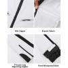 GSOU SNOW Women Ski Bib Pants Snow Overalls Snowboard Waterproof Windproof Insulated Slim Winter Warm High elasticity(White)