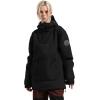 GSOU SNOW Women Ski Jacket Snow Coat Waterproof Windproof Snowboarding Jacket Coat Insulated Warm Winter(Black 1)