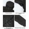 GSOU SNOW Women Ski Jacket Snow Coat Waterproof Windproof Snowboarding Jacket Coat Insulated Warm Winter(Black)