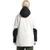 GSOU SNOW Women Ski Jacket Snow Coat Waterproof Windproof Snowboarding Jacket Coat Insulated Warm Winter(Black White)