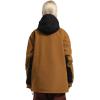 GSOU SNOW Women Ski Jacket Snow Coat Waterproof Windproof Snowboarding Jacket Coat Insulated Warm Winter(Brown Black)