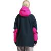 GSOU SNOW Women Ski Jacket Snow Coat Waterproof Windproof Snowboarding Jacket Coat Insulated Warm Winter(Navy Rose Red)