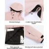 GSOU SNOW Women Ski Jacket Snow Coat Waterproof Windproof Snowboarding Jacket Coat Insulated Warm Winter(Pink White)