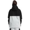 GSOU SNOW Women Ski Jacket Snow Coat Waterproof Windproof Snowboarding Jacket Coat Insulated Warm Winter(White Black)