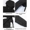 GSOU SNOW Women Ski Jacket Snow Coat Waterproof Windproof Snowboarding Jacket Coat Insulated Warm Winter(White Black)