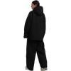 GSOU SNOW Women Ski Jacket and Pants Set Men Snowboard Jacket Baggy Snow Suit Waterproof Windproof Insulation Ski suit(Black)