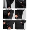 GSOU SNOW Women Ski Jacket and Pants Set Men Snowboard Jacket Baggy Snow Suit Waterproof Windproof Insulation Ski suit(Black)