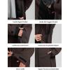 GSOU SNOW Women Ski Jacket and Pants Set Men Snowboard Jacket Baggy Snow Suit Waterproof Windproof Insulation Ski suit(Coffee)