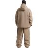 GSOU SNOW Women Ski Jacket and Pants Set Men Snowboard Jacket Baggy Snow Suit Waterproof Windproof Insulation Ski suit(Khaki)