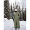 GSOU SNOW Womens Mens Snow Pants Baggy Snowboard Ski Pant Loose Waterproof Windproof Insulated(Army Green)