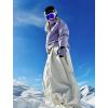 GSOU SNOW Womens Mens Snow Pants Baggy Snowboard Ski Pant Loose Waterproof Windproof Insulated(Beige-1)