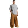 GSOU SNOW Womens Mens Snow Pants Baggy Snowboard Ski Pant Loose Waterproof Windproof Insulated(Coffee)