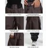 GSOU SNOW Womens Mens Snow Pants Baggy Snowboard Ski Pant Loose Waterproof Windproof Insulated(Coffee-1)