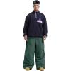 GSOU SNOW Womens Mens Snow Pants Baggy Snowboard Ski Pant Loose Waterproof Windproof Insulated(Green)