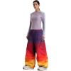GSOU SNOW Womens Mens Snow Pants Baggy Snowboard Ski Pant Loose Waterproof Windproof Insulated(Red Yellow)