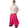 GSOU SNOW Womens Mens Snow Pants Baggy Snowboard Ski Pant Loose Waterproof Windproof Insulated(Rose Red-1)