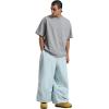 GSOU SNOW Womens Mens Snow Pants Baggy Snowboard Ski Pant Loose Waterproof Windproof Insulated(Sky Blue)
