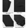 GSOU SNOW Womens Ski Bibs Snow Pants Snowboard Slim Overalls Insulated Waterproof Windproof Warm Winter(Black)