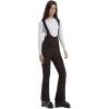 GSOU SNOW Womens Ski Bibs Snow Pants Snowboard Slim Overalls Insulated Waterproof Windproof Warm Winter(Brown)